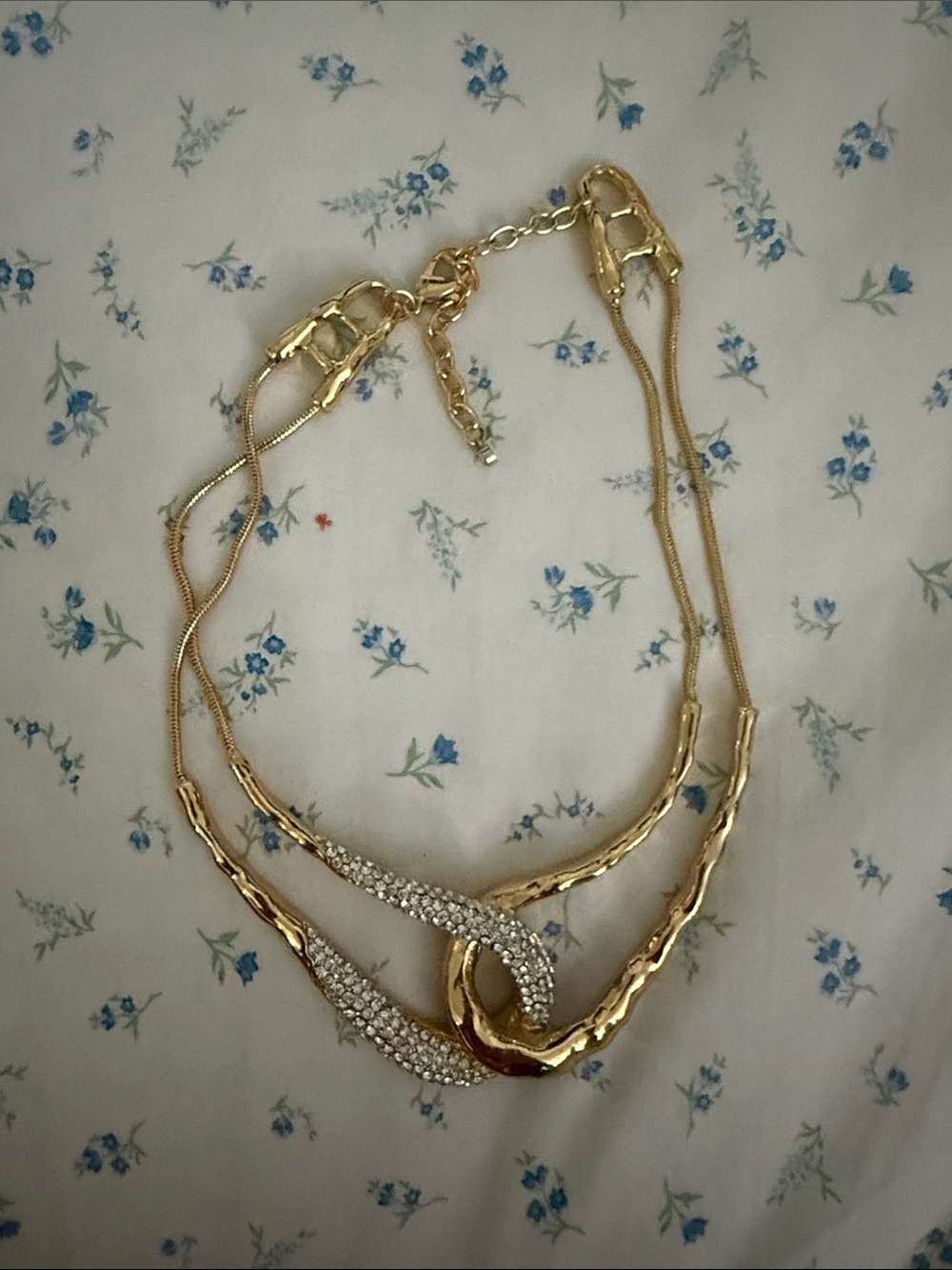 Gold-Tone Crystal Accent Women's Necklace